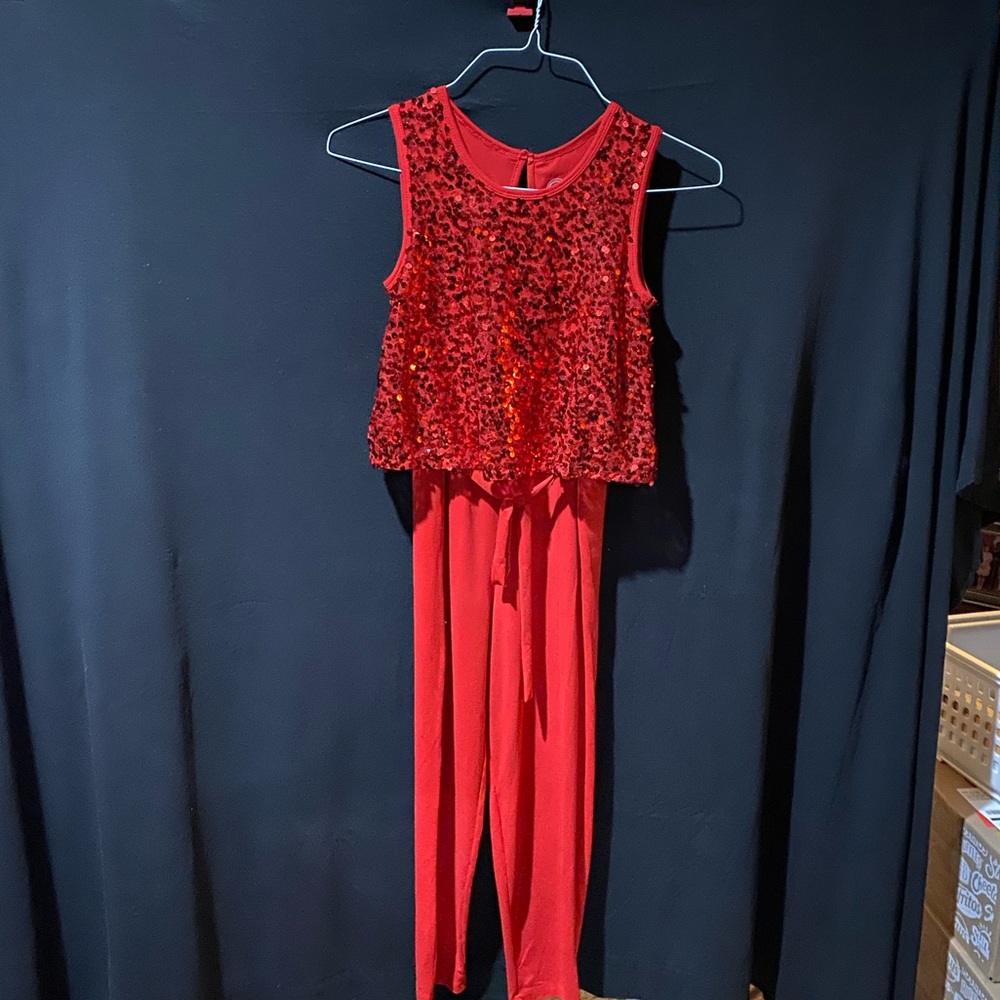 Fancy Red jump suit